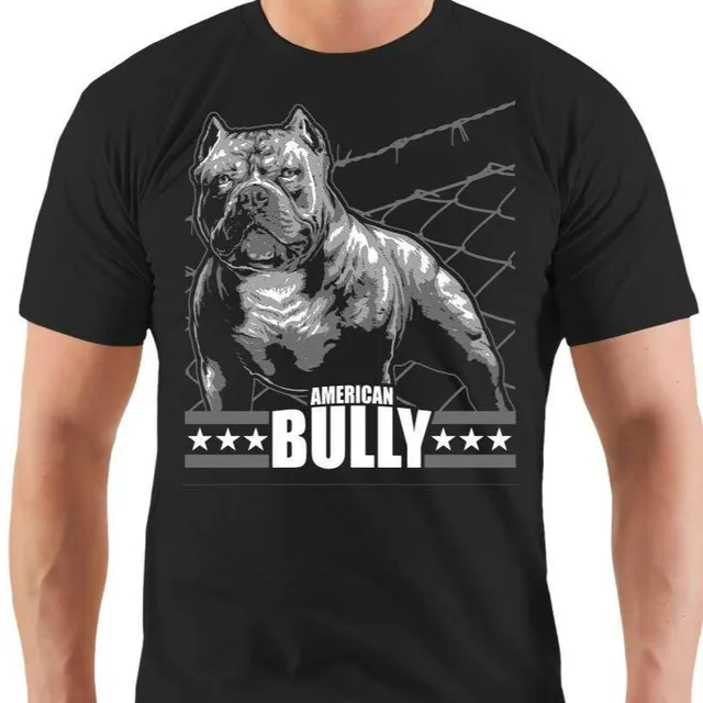 T Shirt American Bully Machine Bulldog Bullies Grobe S 8XL Hunde Dogs Rasse 100 Cotton Short