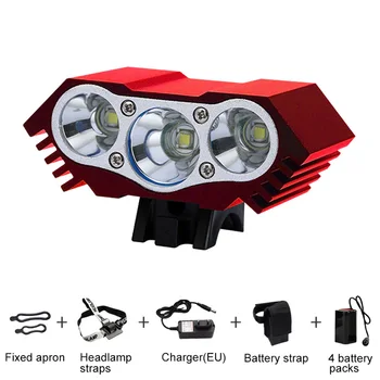 

2 IN 1 3000Lm Rechargeable Bicycle Waterproof LED Flashlight Bicycle Accessories Headlight Bulbs Strong Light LB88