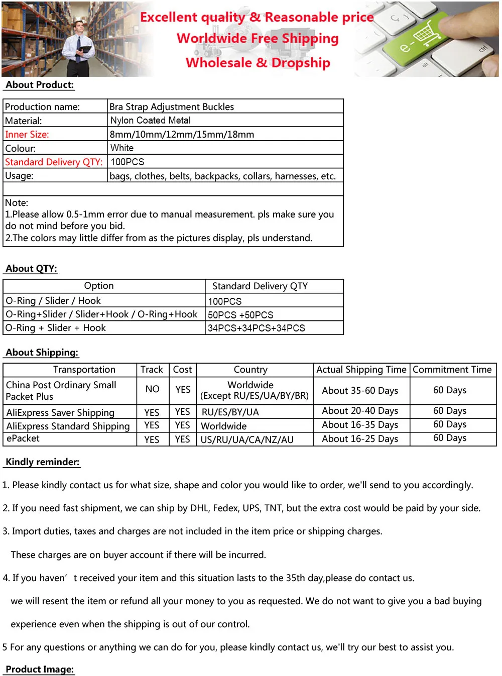 -Nylon Coated Metal-100-white
