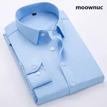 Мужские рубашки с длинными рукавами высокого качества хлопковые повседневные рубашки для работы мужские большие размеры M-4XL мужская одежда модная рубашка