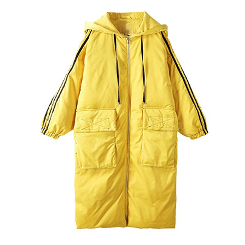 New fashion trend 2019 All stars show woman 90% white duck down jacket with hooded keep warm Thick parkas big size