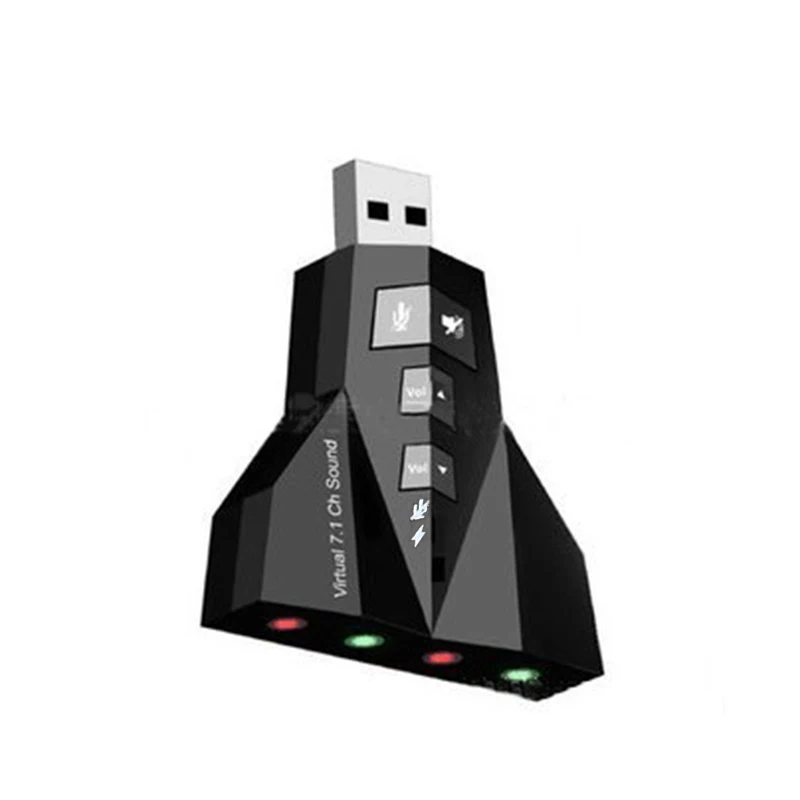 Chielecnal PC ноутбук WinXP/78 Linux MacOS Внешняя USB Аудио Звуковая карта адаптер Виртуальная 7,1 канал 3D Аудио гарнитура 3,5 мм