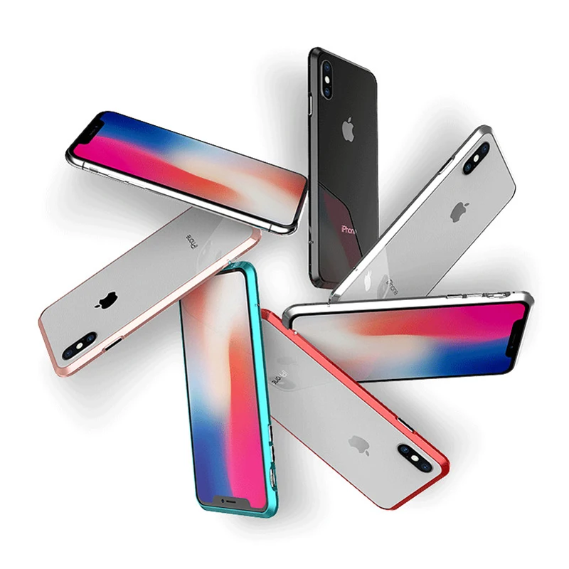Роскошный бренд BOBYT Алюминиевый металлический бампер для iPhone XS Max X противоударный защитный чехол с металлической кнопкой