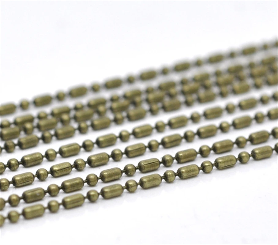

DoreenBeads 10M Bronze Tone Ball Chains Findings 1.5mm (B14659), yiwu