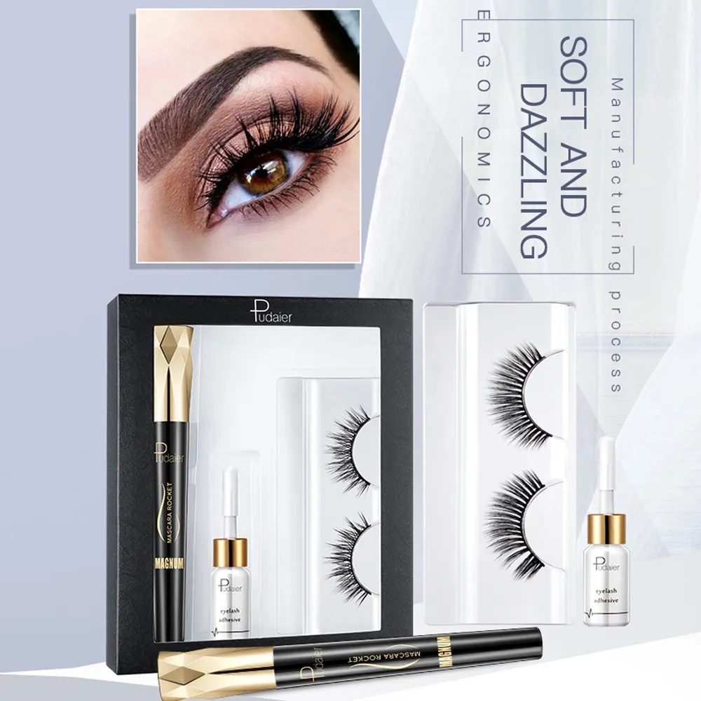 

Slender Curling Mascara Black False Extension Eyelash Glue Remover Kits Set Makeup
