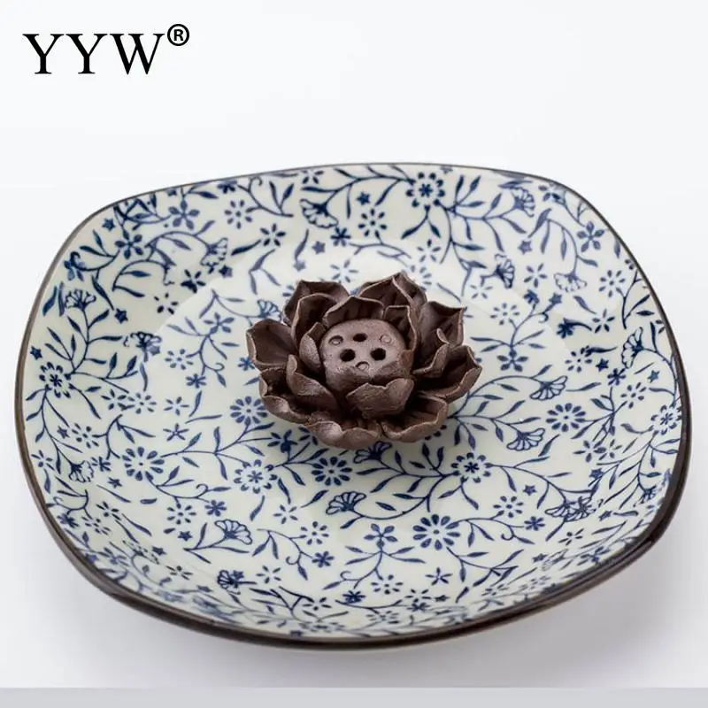 Lotus Inserted Sticks Burner Incense Seat Ceramic Incense Stick Holder Simple Beautiful Incense Stick Burner Censer Home Decor