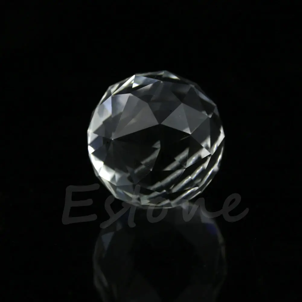 

1 Clear Crystal Feng Shui Lamp Ball Prism Rainbow Sun Catcher Wedding Decor 40mm