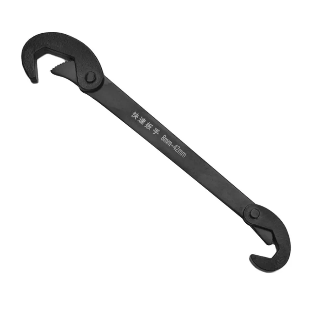 8-42mm Universal Wrench Adjustable Spanner Double-head Quick Snap Grip Steel For Vehicles Repair Water Pipe Sale | Инструменты