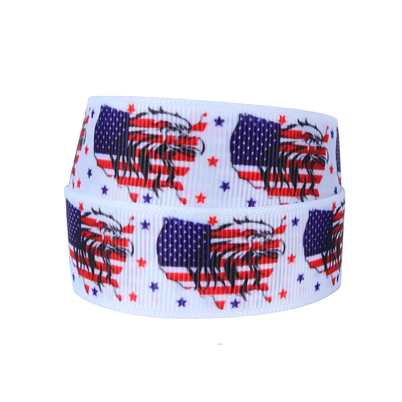 Флора американская патриотическая лента 4 июля патриотическая grosgrain лента для украшения
