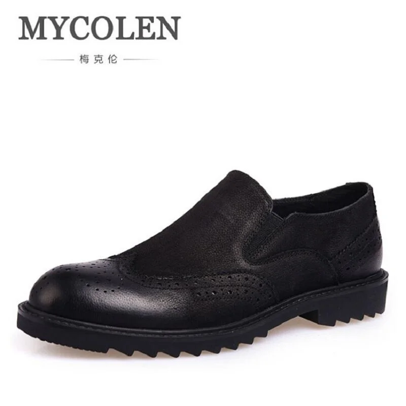 

MYCOLEN 2017 New Men Shoes Luxury Brand Moccasin Leather Casual Driving Oxfords Shoes Business Men Loafers sapatos homens