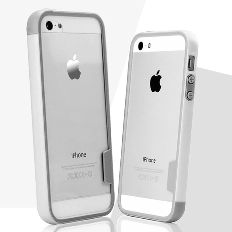 White and White Kolpler мягкий цветной из термопластичного полиуретана бампер для iPhone 6s чехол силиконовый антидетонационный кожа Обложка Чехлы для iPhone 5se 6 S Plus чехол бампер - Цвет: White and White