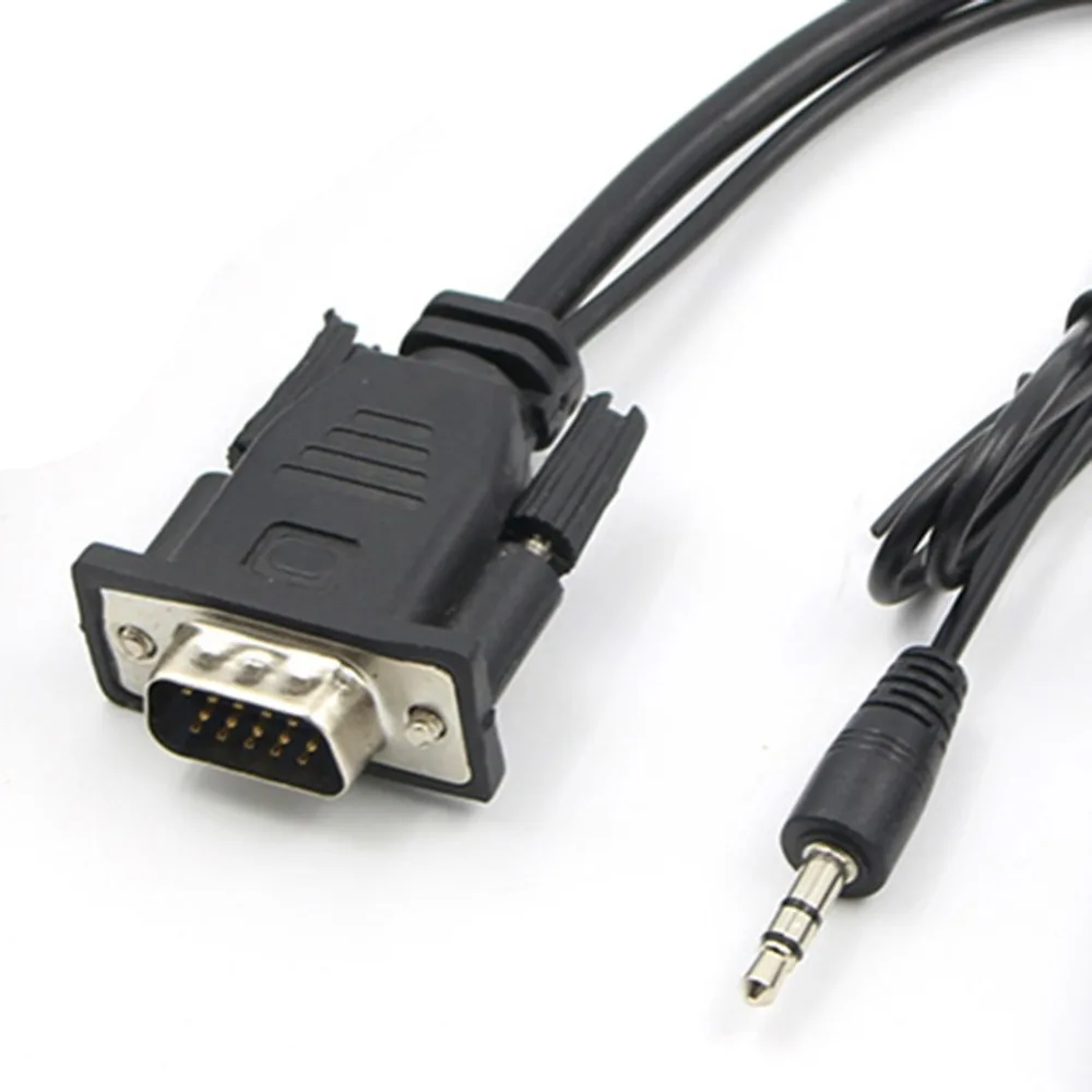 HD VGA мужчина к HDMI Output1080P HD + аудио ТВ AV HDTV видео кабель конвертер адаптер + USB кабель P0