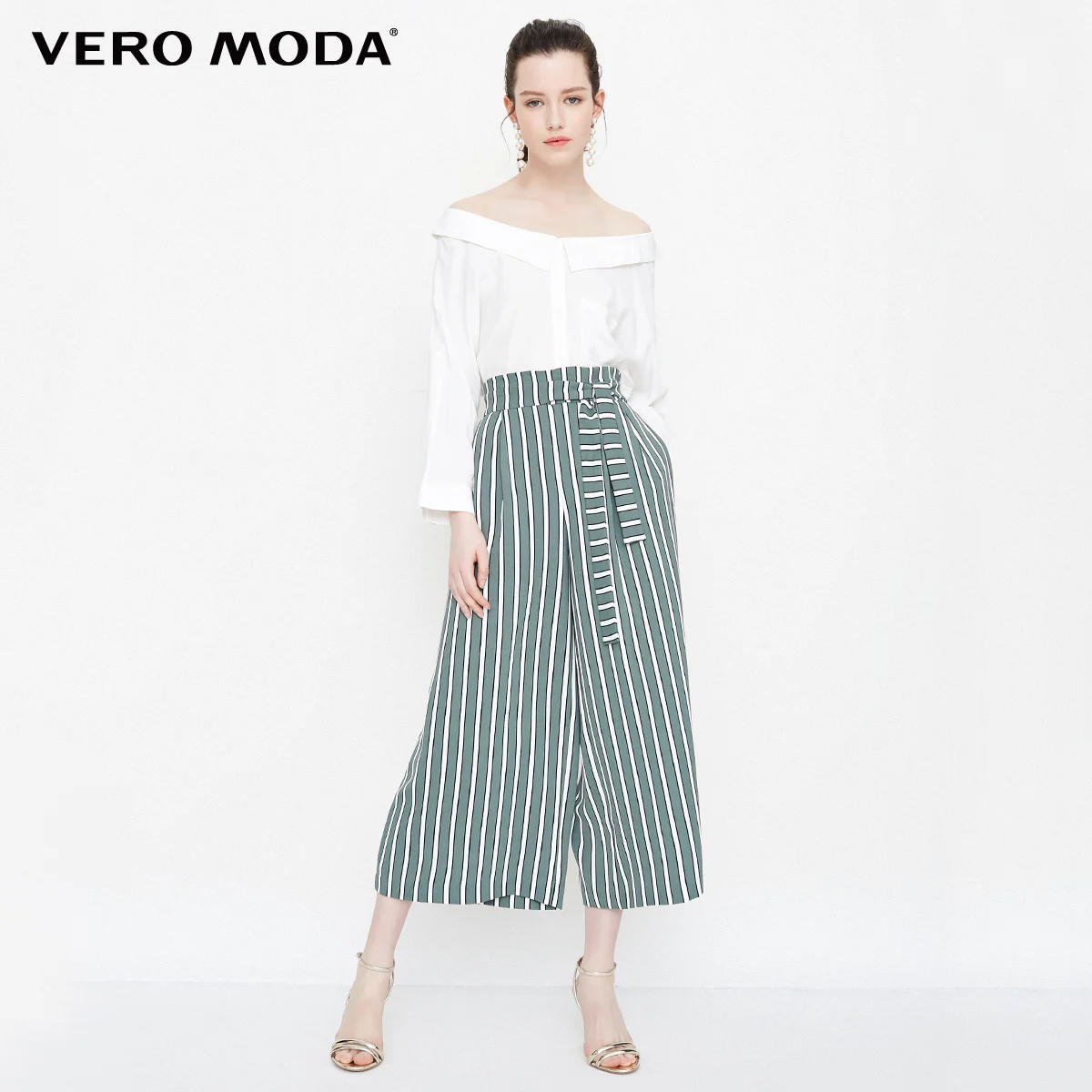 Vero Moda женская блузка с короткими рукавами и вырезом лодочкой | 318231585