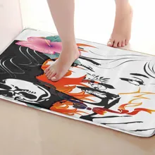 Череп Стиль Коврик для ванной комнаты, смешной Противоскользящий коврик для ванной, занавески для душа s аксессуары, соответствующие вашей душевой занавеске