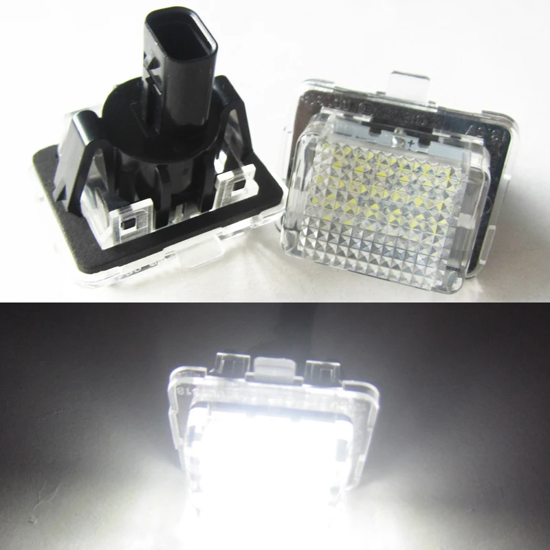 2Pcs 18SMD No Error LED Number License Plate Light OEM Replacement Bulb