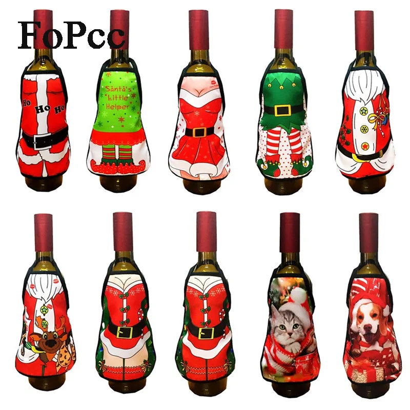 10 видов стилей рождественские принадлежности украшения мини новогодний фартук