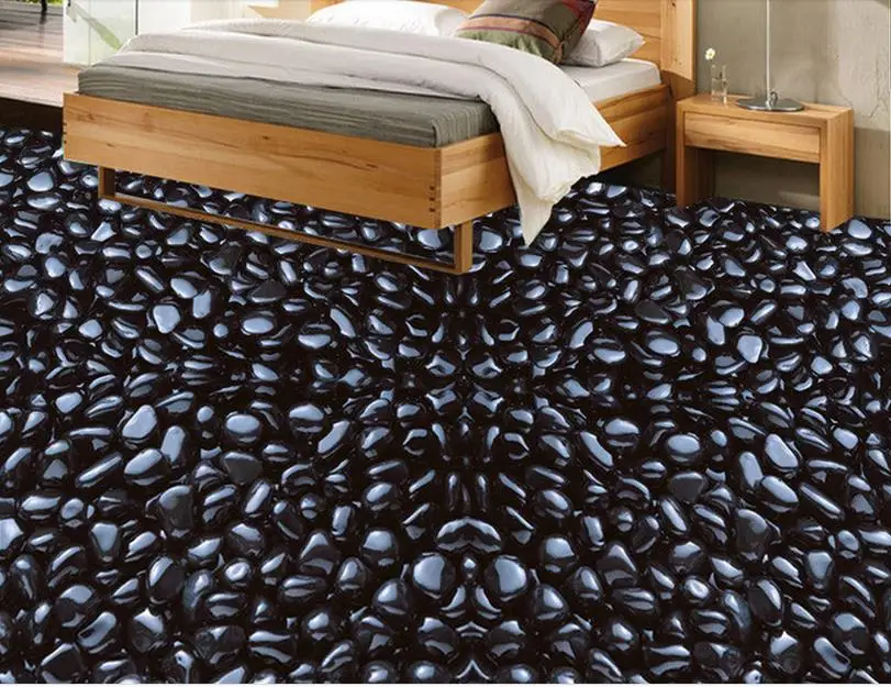 Us 25 2 58 Off Hd Wall Murals 3d Floor Tiles Cobblestone Photo Wallpapers For Living Room 3d Flooring Self Adhesive Wallpaper In Wallpapers From