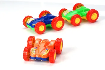 

2 sides kids boy's favorite tip over vehicle Dumpers toys/ Children roll racing car with big wheel for traffic toys