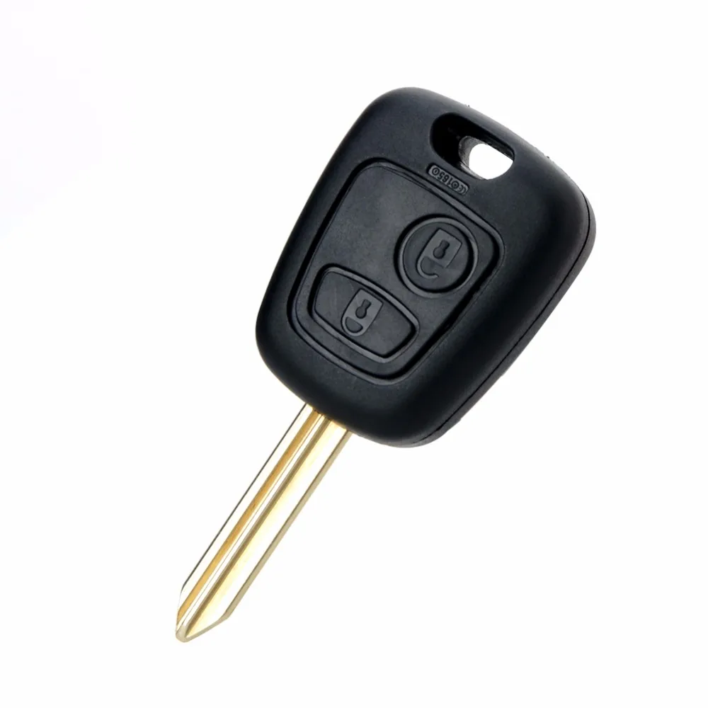 2 Buttons Replacements Car Key Fit For Citroen 433MHZ With PCF7961 Chip