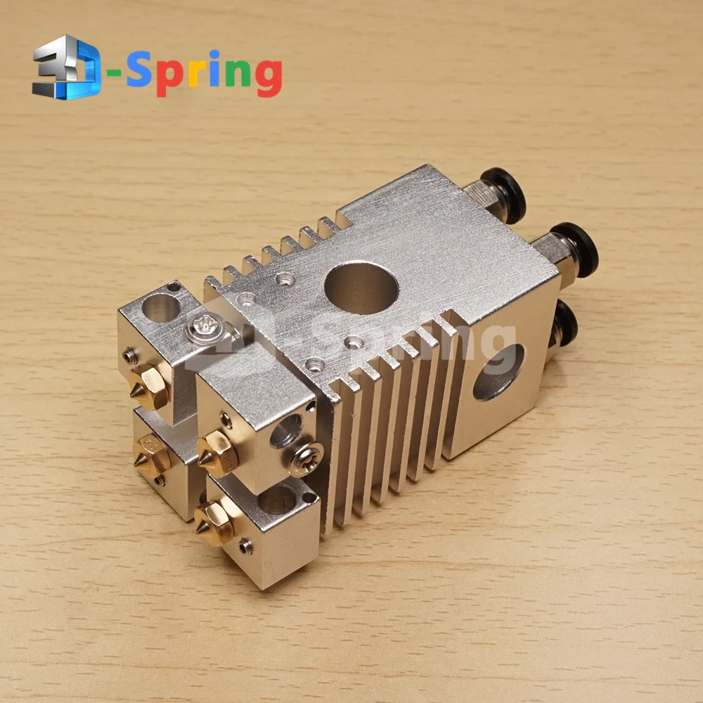 Quad Hotend Extruder Nozzle Kit For UM2 Ultimaker 2 Cross Sliding table - Titanium alloy Heat Break 1.75mm 3mm Filament