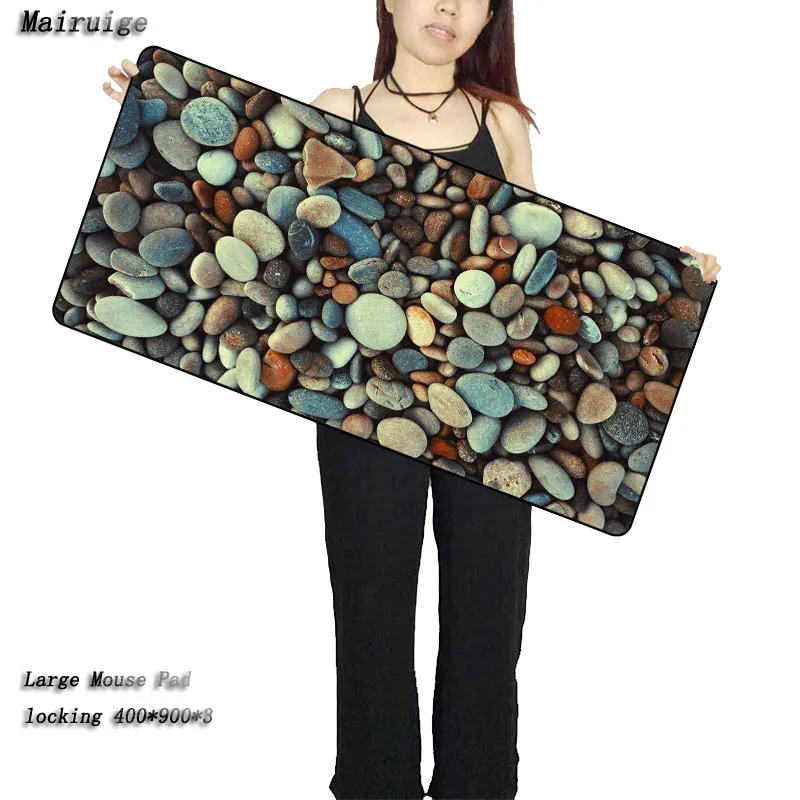 

Mairuige Boy Gift Pad Colorful Stone Gamer Speed 90X40CM large waterproof lock edge computer table mousepad office gaming mats