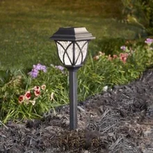 6 шт. энергосберегающая лампа для газона, легкая установка, прочный светодиодный светильник на солнечных батареях, для двора, наружного украшения, сада, водонепроницаемая дорожка