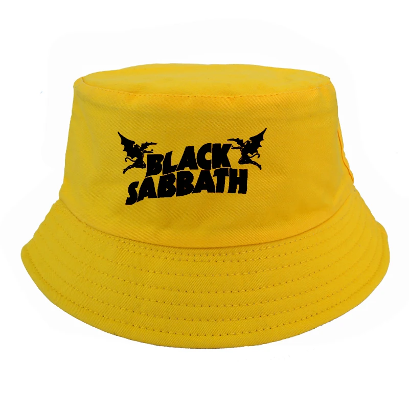 Модная мужская и женская панама черная шляпа sabbath рок группа Панамы летние уличные рыбацкие кепки k поп кепки Харадзюку