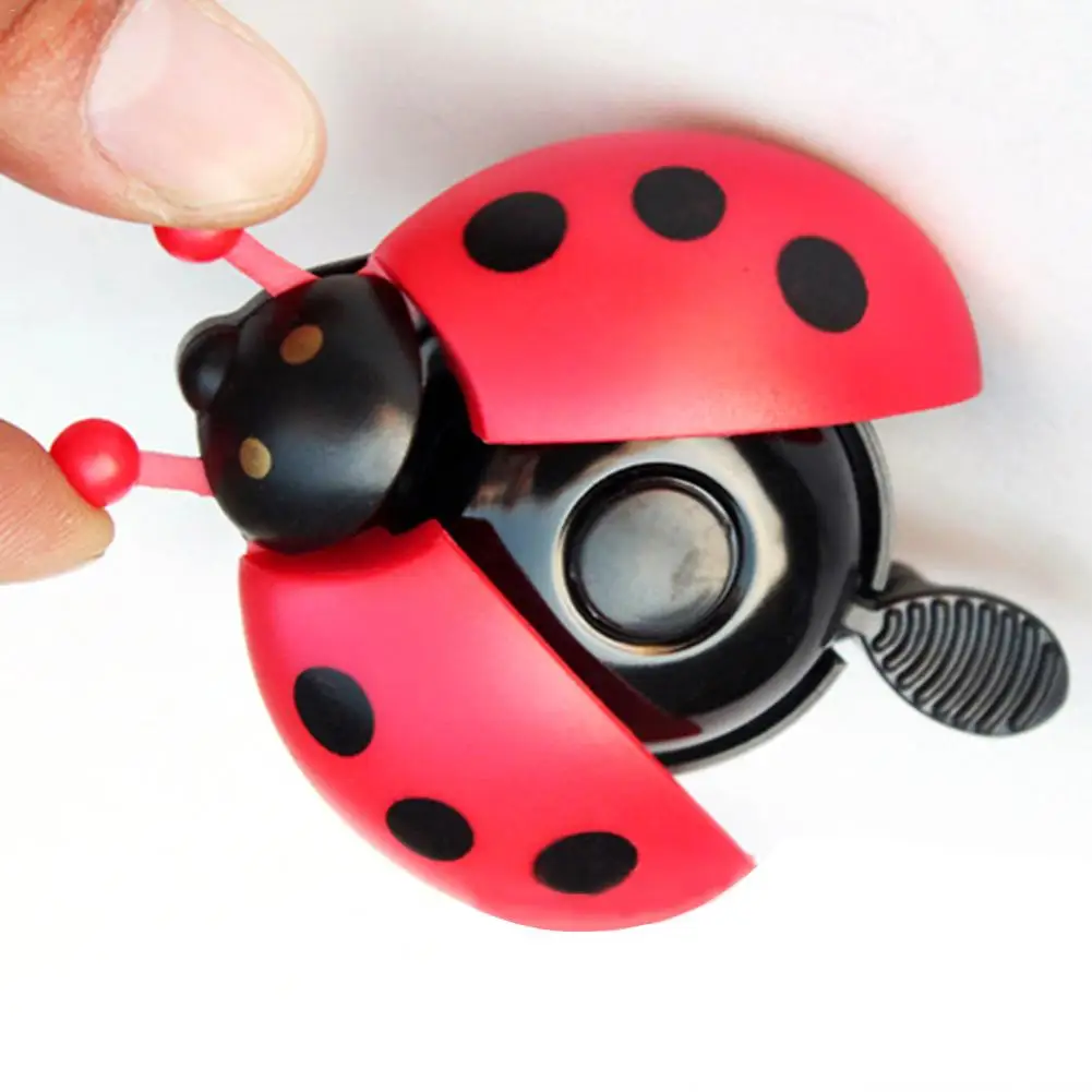 

Bicycle Bell Exquisite Steel Plastic Ladybug Outdoor Bicycle Fun Sports Crisp Sound Bicycle Bell