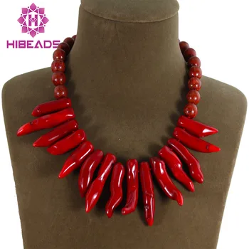 

Free Shipping!Wonderful Red Natural Coral Pendants Necklace Fashion Wedding Bridesmaid Jewelry Party Jewelry CN010