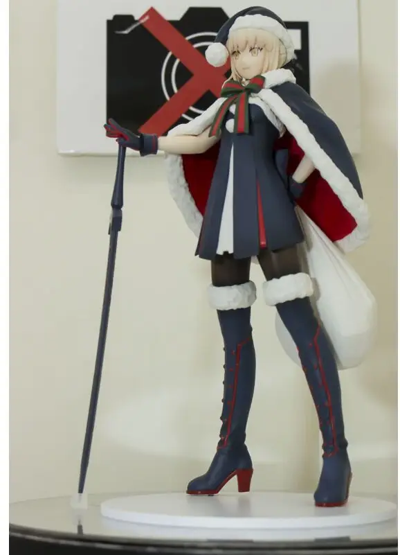 Saber altria pendragon santa alter rider фигурка служанки Fate Grand Order fgo Christmas ver. Модель игрушки|model