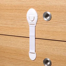 8 шт./лот маленьких замок на шкафчик защиты детей дверцы шкафа шкафчики для детей ящики, Холодильник туалет Пластик ремень