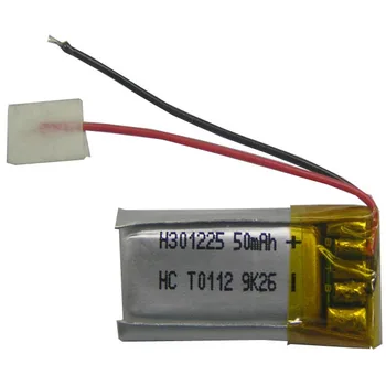 

5Pcs 301225 50mAh 3.7V Li-po battery for GPS blutooth,mp3,mp4, car camera products