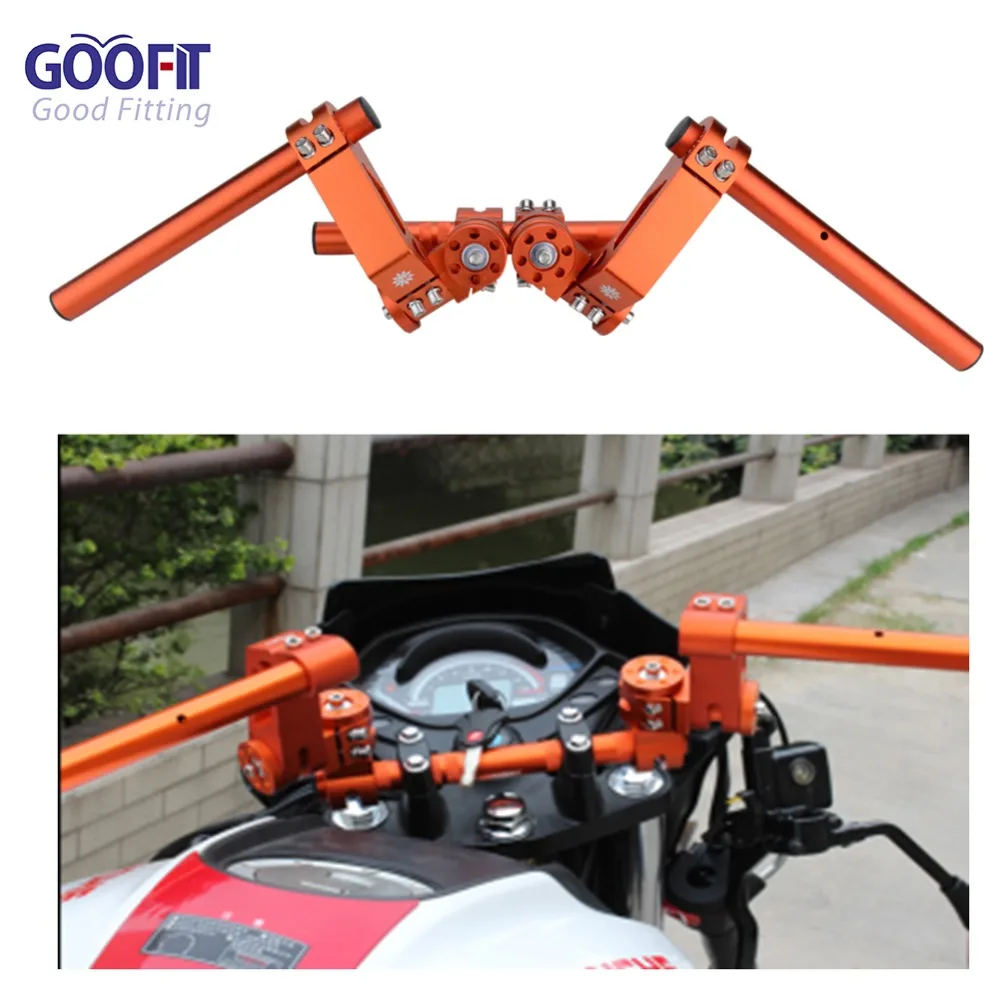 GOOFIT рулевая ручка руль для Yamaha BWS125 Honda Ruckus Zoomer NSP50 мотоцикл P038-409