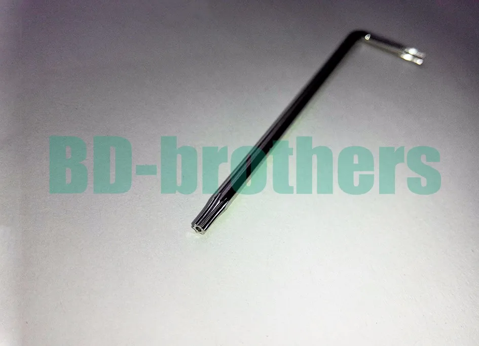 3,0x20x80 мм Torx T8-T10 L ключ T8 T10 с отверстием 45# стальная отвертка 300 шт./лот