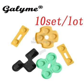 

10 Sets/lot New Arrival Conductive Adhesive for PS2 controller conductive Plastic Rubber Contact Rubber Pads Buttons Fix