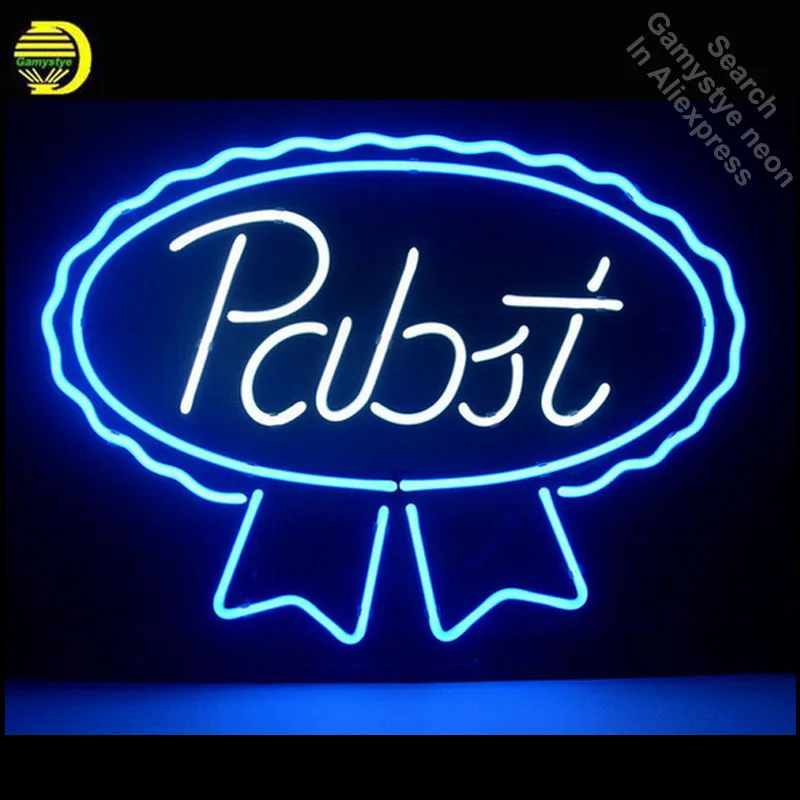 NEON SIGN PABST BLUE RIBBON LAGER ALE REAL Signboard REAL GLASS BEER BAR PUB display outdoor Light Signs 17*14\ Dropshipping NEON SIGN PABST BLUE RIBBON LAGER ALE REAL Signboard REAL GLASS BEER BAR PUB display outdoor Light Signs 17*14\ Dropshipping