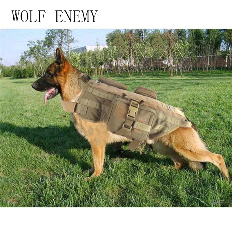 Airsoft Tactical Military 1000D Nylon Dog Training Molle Vest Hunting