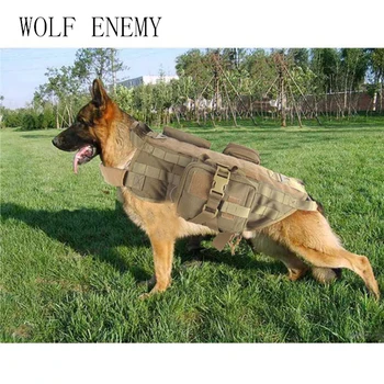 

Airsoft Tactical Military 1000D Nylon Dog Training Molle Vest Hunting Combat Harness Durable Adjustable Dog Vest