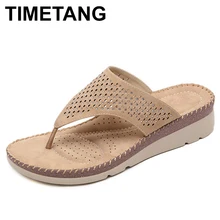 Timetang 2019 Zomer Strand Slippers Vrouwen Platform Slip Op Wiggen Faux Rhinestone Solid Slippers Dame Casual Mode ShoesE383