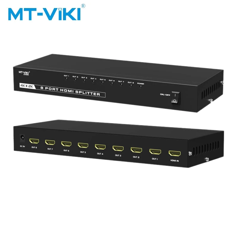 

MT-VIKI 8 port HDMI distributor 4k*2K resolution 1 host computer shares 8 monitors MT-SP148