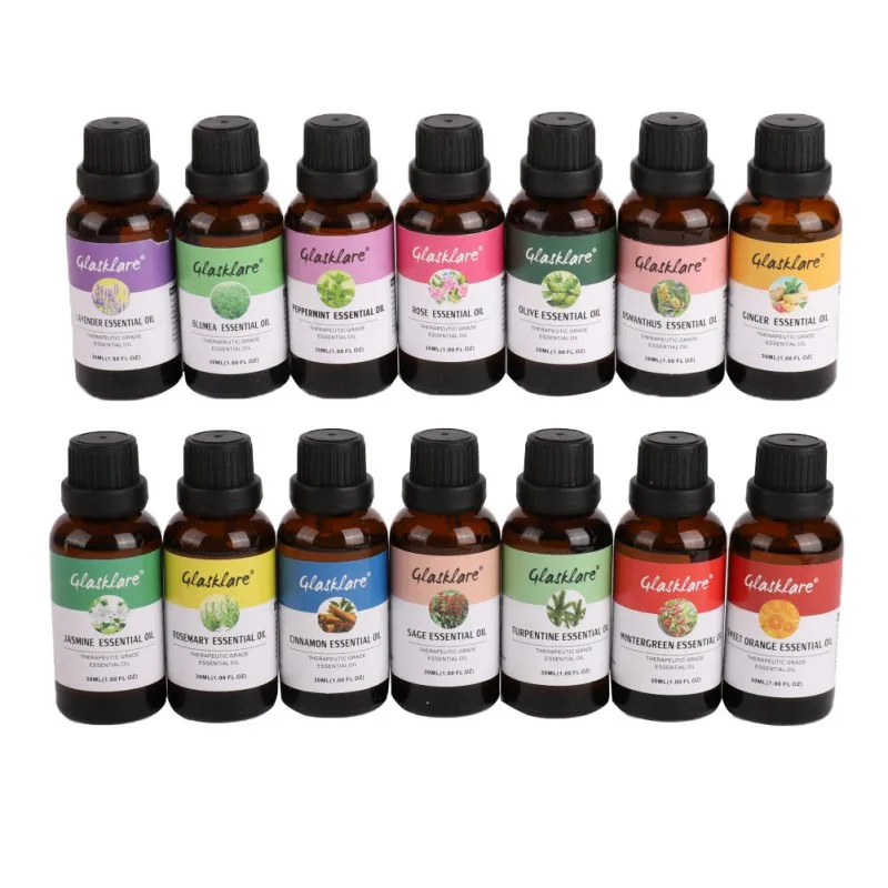 

New 30ml Rose Essential Oils For Aromatherapy Diffusers Pure Essential Oils Relieve Stress for Body Massage Relax Skin Care