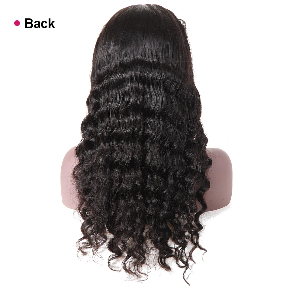 Ishow Свободный парик с крупными волнами 4X4 человеческие волосы на кружеве парики предварительно сорвал высокой плотности бразильские парики на кружеве для женщин remy волосы