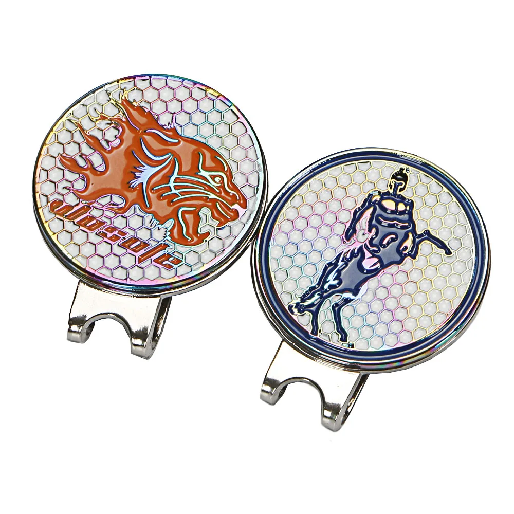

NEW Golf Cap Clip Golf Ball Aiming Marker Dazzle color Alloy Professional Accessories Wholesale