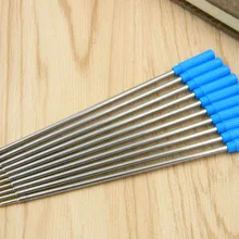 10 шт металлическая стильная синяя шариковая ручка для заправки