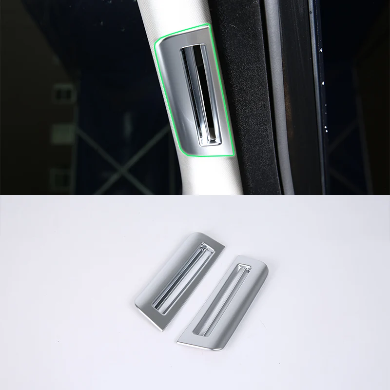 

Car Accessories ABS Interior Front Upper Air Vent Outlet Cover Trim For Landrover Velar 2018 Car Styling