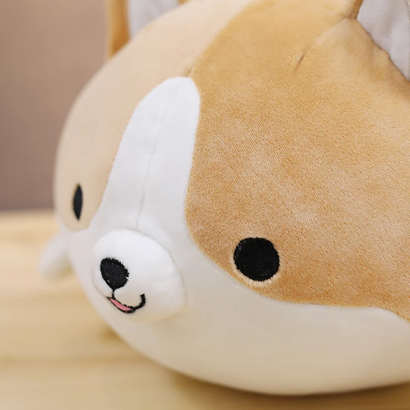 Brinquedo de Pelúcia Presente dos Desenhos Animados para Crianças Presente para Meninas Quente Bonito Corgi Cão Recheado Macio Animal Travesseiro Adorável Kawaii Valentine 1pc 60cm 21 Quente 1pc 60cm bonito corgi cão brinquedo