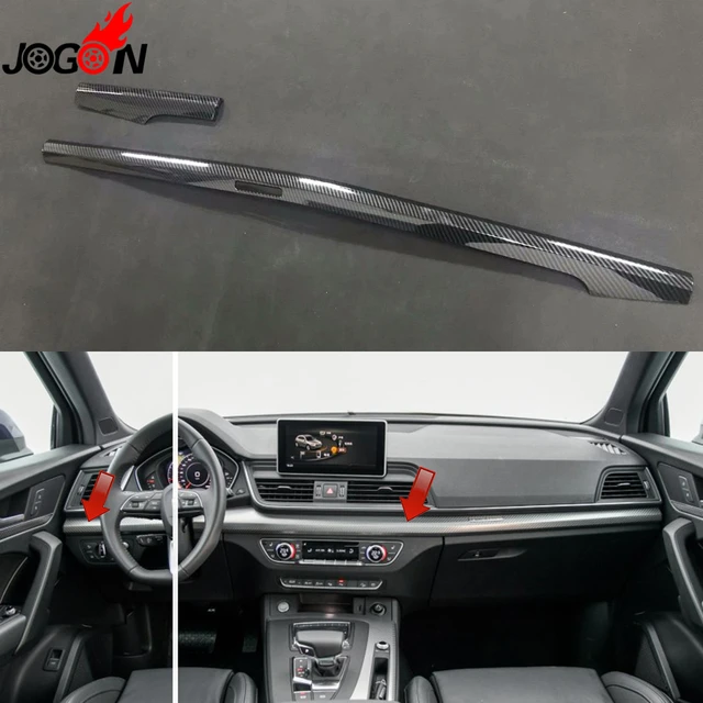 LHD Carbon Fiber Look For Audi Q5 FY 2018 2019 ABS Car Styling Interior