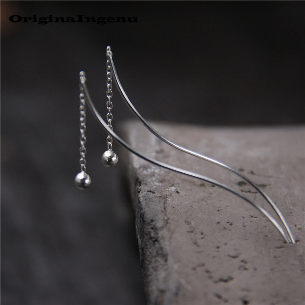 Серьги для женщин Oorbellen Pendientes очаровательные винтажные длинные серьги минимализм подарок на день рождения Brincos 925 серебряные серьги ювелирные изделия