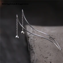 Серьги для женщин Oorbellen Pendientes очаровательные винтажные длинные серьги минимализм подарок на день рождения Brincos 925 серебряные серьги ювелирные изделия