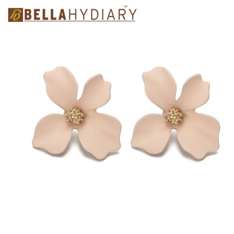 

Cute Korean Stud Earrings For Women Flower Earstud Earings Jewelry Statement Pendant Mujer Moda 2019 Ohrringe Accessories